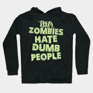 Funny Zombie Brains Funny Horror Slogan Meme Hoodie